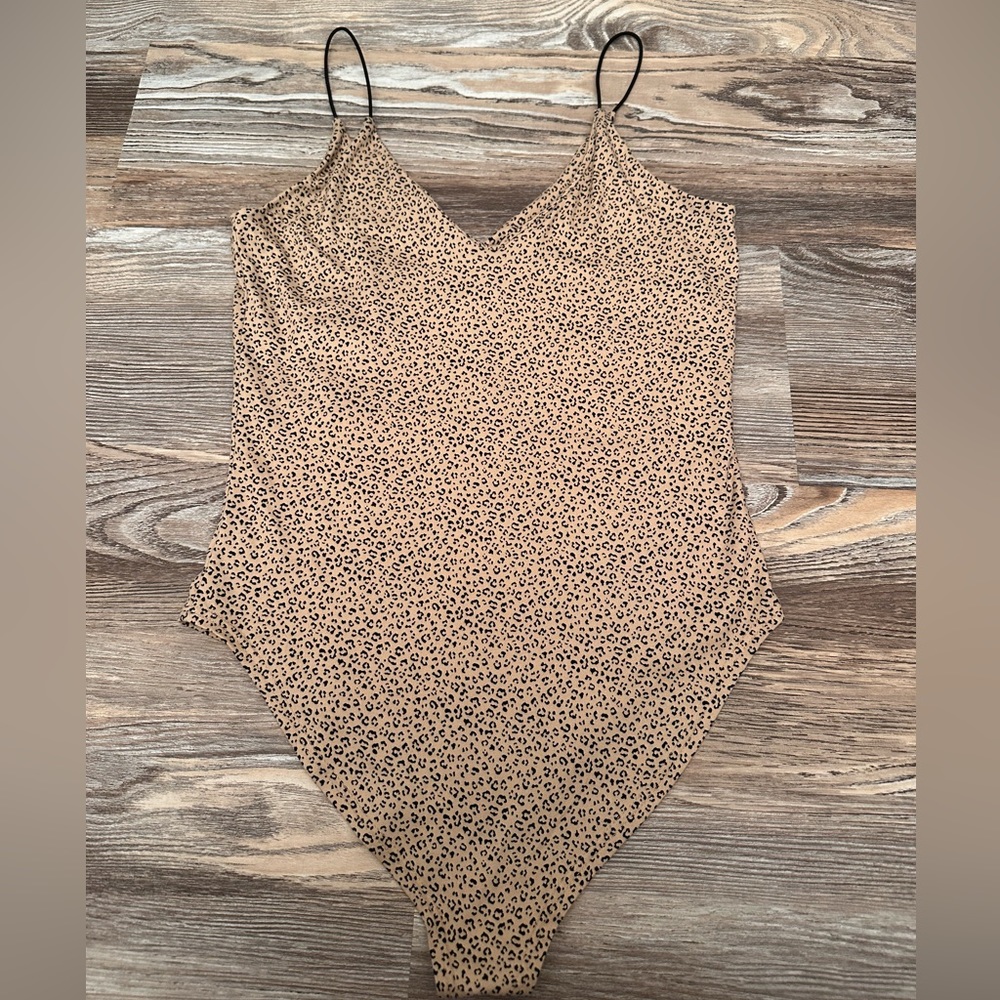 gaze cheetah print body suit
